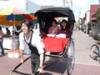「湯田温泉白狐まつり」で人力車が特別運行