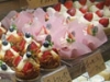 ショーケースのケーキ